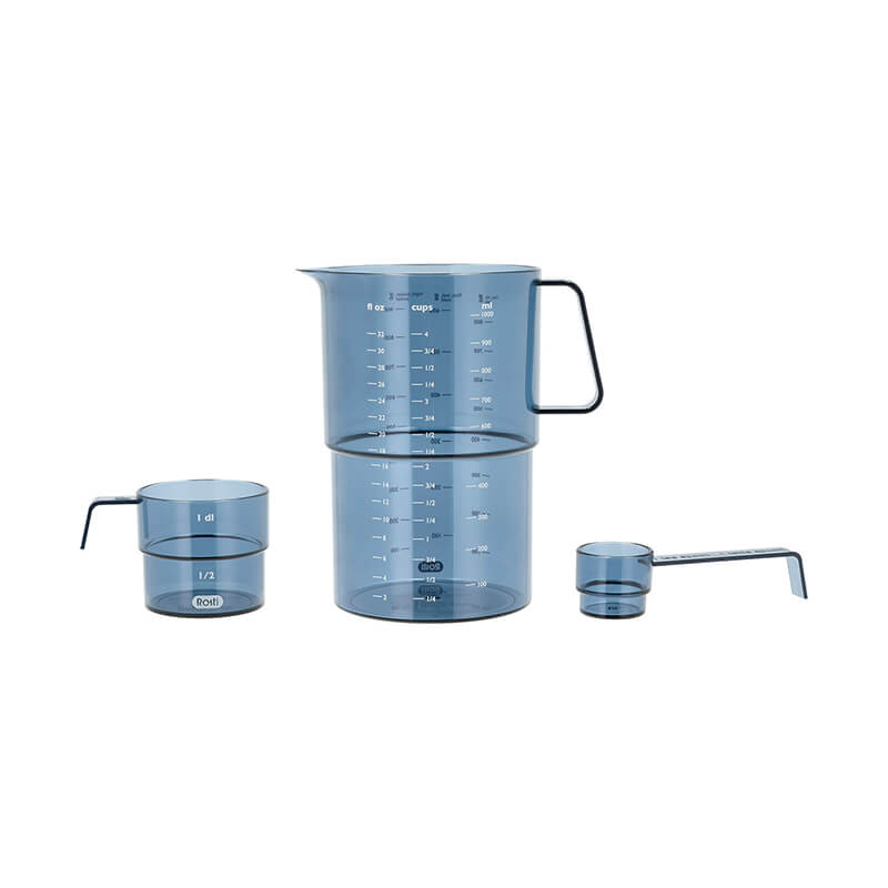 Rosti Messbecher Set 3-teilig aus Kunststoff, dusty blue weitere Ansicht Rosti Messbecher Set 3-teilig aus Kunststoff, dusty blue