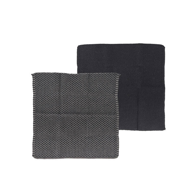 Södahl Wisch- & Geschirrtuch Chambray 30 x 30 cm 2er Pack, schwarz grau weitere Ansicht Södahl Wisch- & Geschirrtuch Chambray 30 x 30 cm 2er Pack, schwarz grau