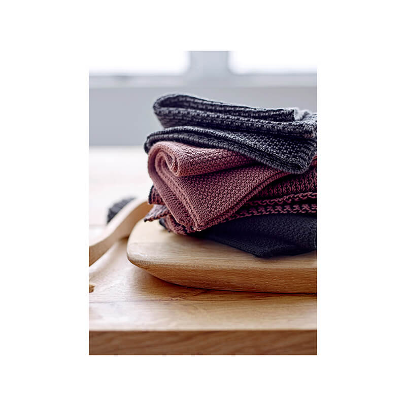 Södahl Wisch- & Geschirrtuch Chambray 30 x 30 cm 2er Pack, schwarz grau weitere Ansicht Södahl Wisch- & Geschirrtuch Chambray 30 x 30 cm 2er Pack, schwarz grau