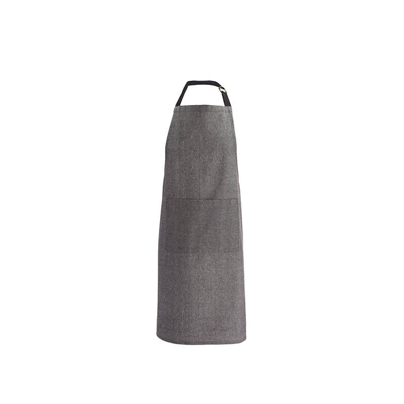 Södahl Schürze Chambray aus Baumwolle 70 x 90 cm, schwarz