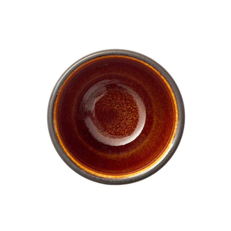 BITZ Espressotassen aus Steinzeug 100 ml 6er Set, schwarz - bunt