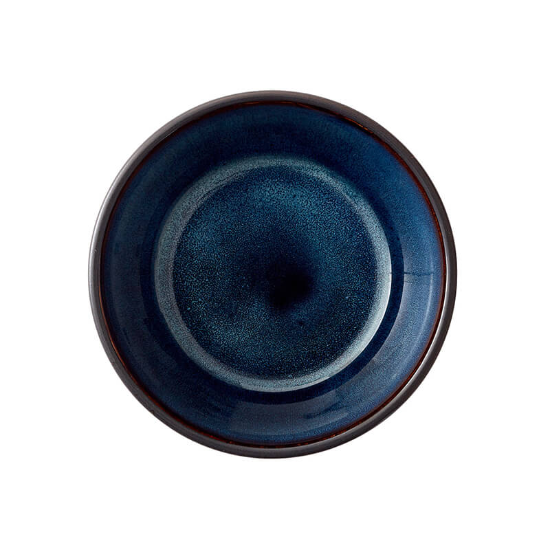 BITZ Schale aus Steinzeug 12 cm im 4er Set, schwarz - grau, grün, dunkelblau, amber
