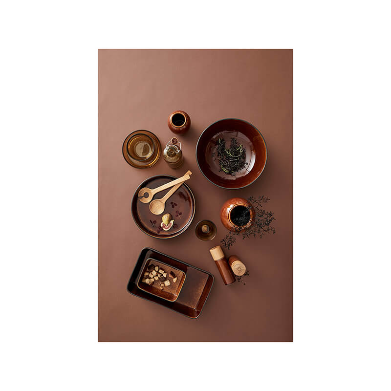 BITZ Salz- und Pfeffermühle aus Steinzeug 17 cm, amber weitere Ansicht BITZ Salz- und Pfeffermühle aus Steinzeug 17 cm, amber