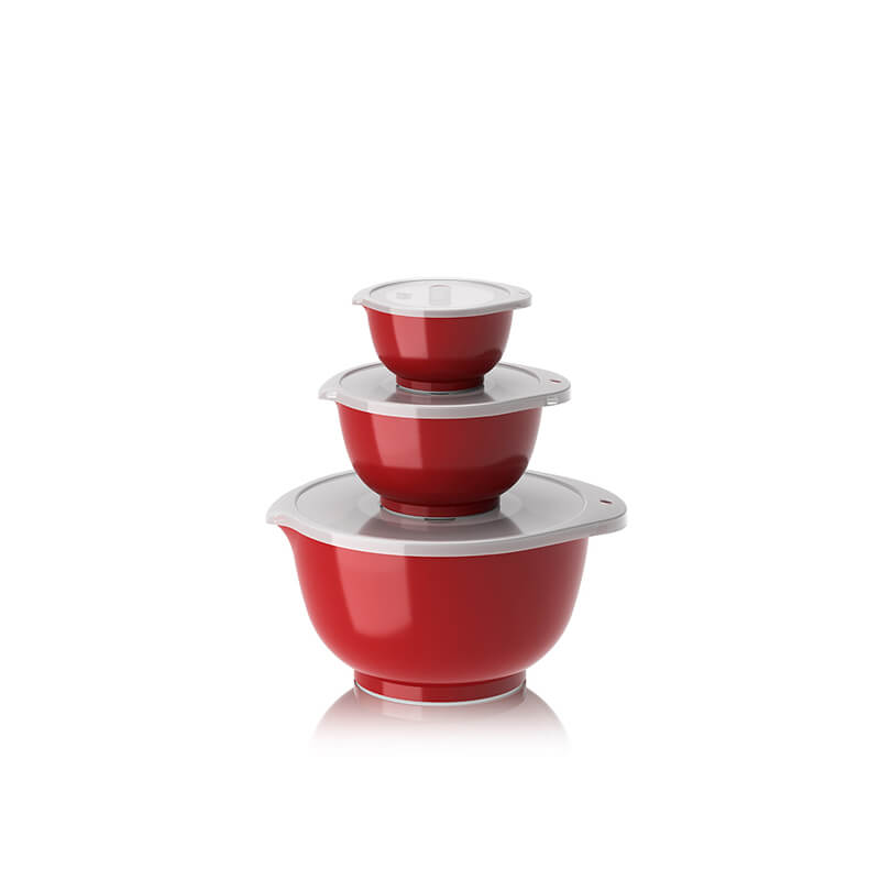 Rosti Rührschüssel New Margrethe Set 6-teilig in rot, 250 ml, 750 ml & 3,0 l weitere Ansicht Rosti Rührschüssel New Margrethe Set 6-teilig in rot, 250 ml, 750 ml & 3,0 l