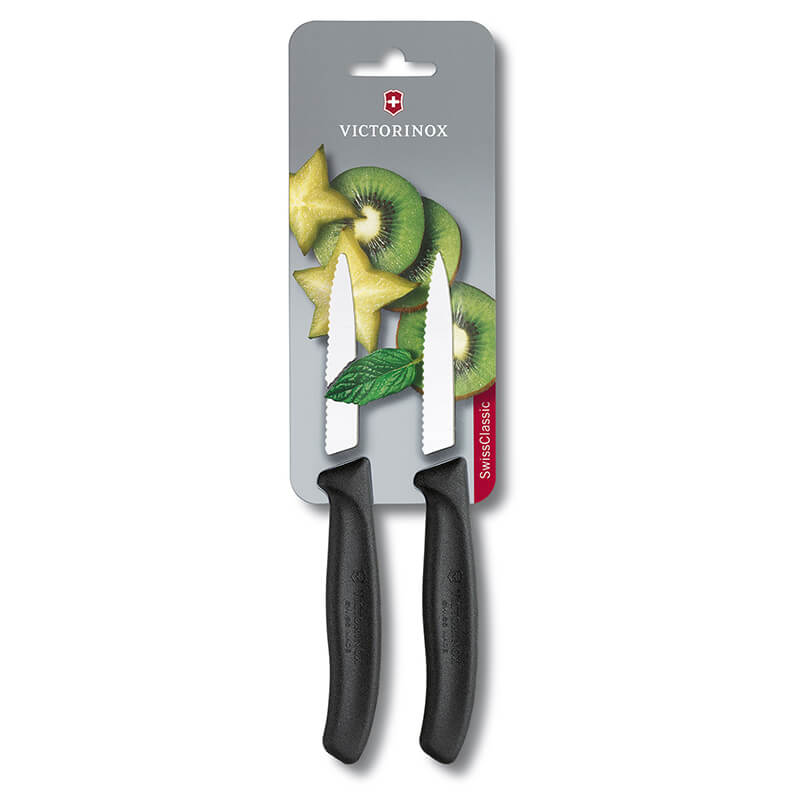 Victorinox Gemüsemesser Swiss Classic 8 cm mit Wellenschliff, Griff schwarz weitere Ansicht Victorinox Gemüsemesser Swiss Classic 8 cm mit Wellenschliff, Griff schwarz