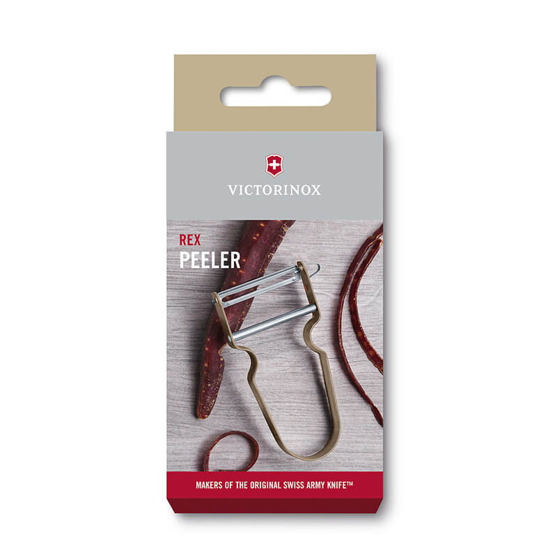 Victorinox Sparschäler Rex mit gerader Klinge, cashew weitere Ansicht Victorinox Sparschäler Rex mit gerader Klinge, cashew