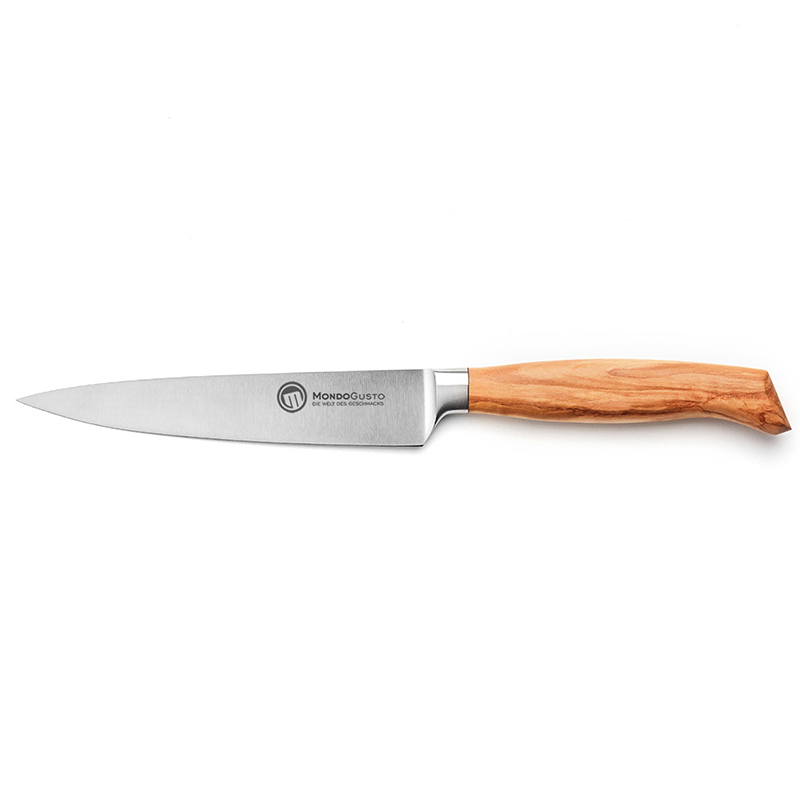 Mondogusto Filiermesser flexibel 15 cm rostfrei, Griff Olivenholz weitere Ansicht Mondogusto Filiermesser flexibel 15 cm rostfrei, Griff Olivenholz