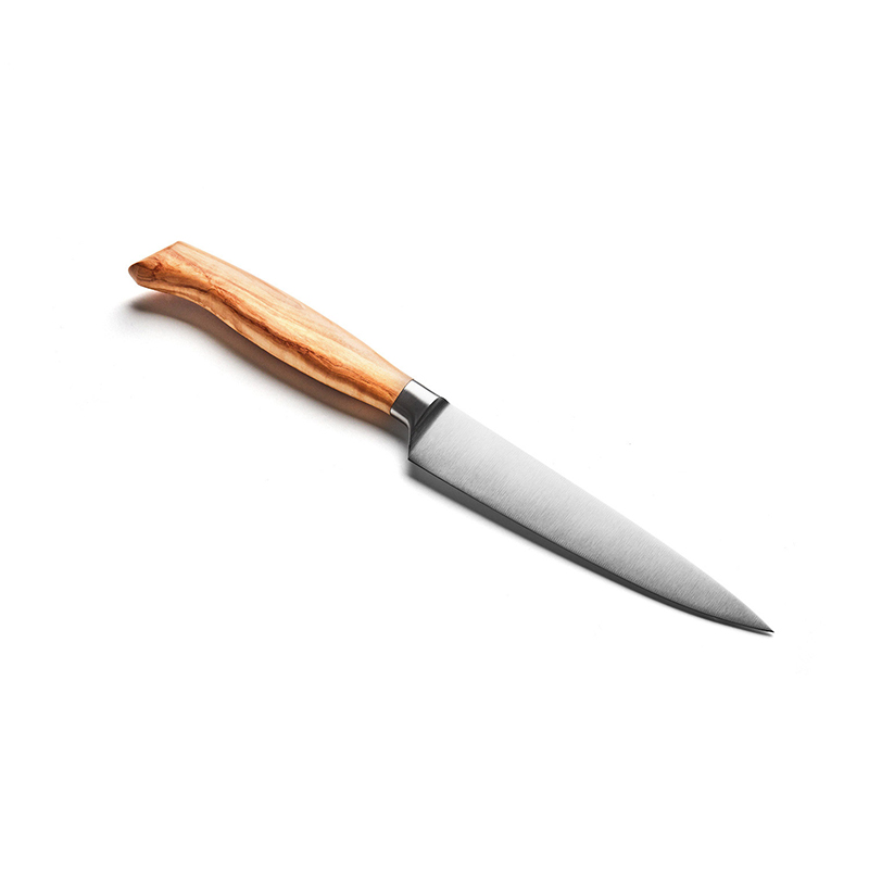 Mondogusto Filiermesser flexibel 15 cm rostfrei, Griff Olivenholz weitere Ansicht Mondogusto Filiermesser flexibel 15 cm rostfrei, Griff Olivenholz
