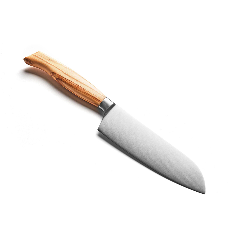Mondogusto Santokumesser 16 cm rostfrei, Griff Olivenholz