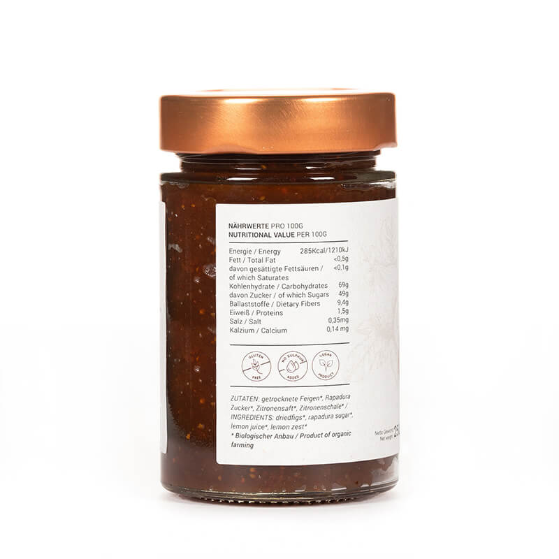 Feigenaufstrich Bio aus Griechenland von DELINIO, 250 g weitere Ansicht Feigenaufstrich Bio aus Griechenland von DELINIO, 250 g