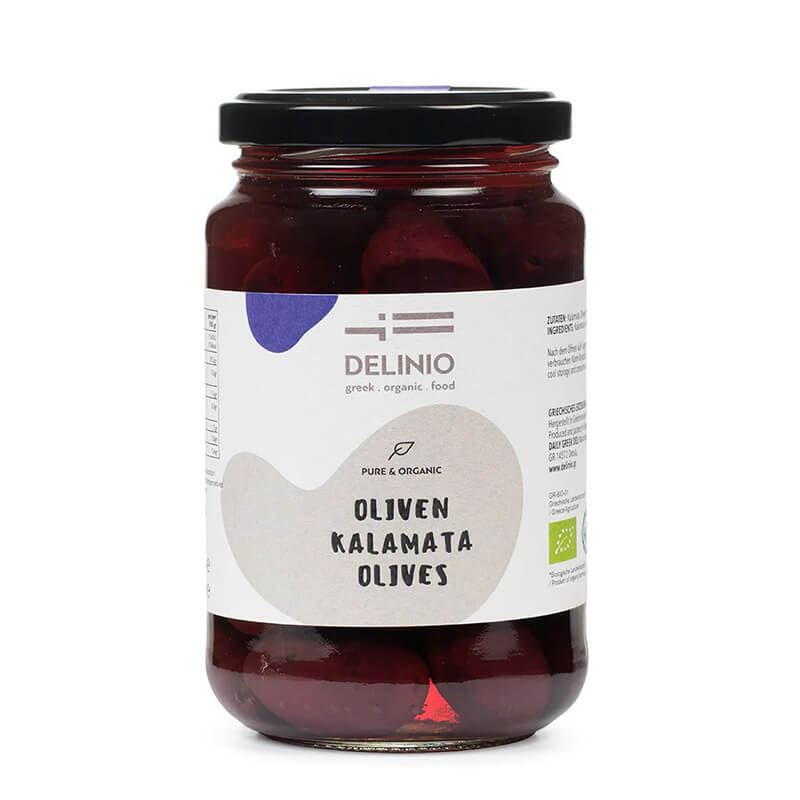 Kalamata Oliven Bio aus Griechenland von DELINIO, 350 g weitere Ansicht Kalamata Oliven Bio aus Griechenland von DELINIO, 350 g