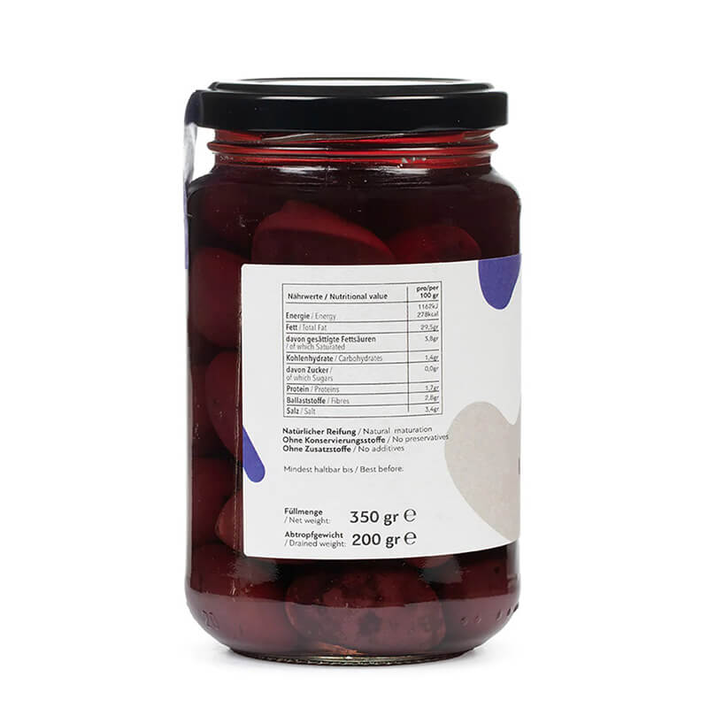 Kalamata Oliven Bio aus Griechenland von DELINIO, 350 g weitere Ansicht Kalamata Oliven Bio aus Griechenland von DELINIO, 350 g