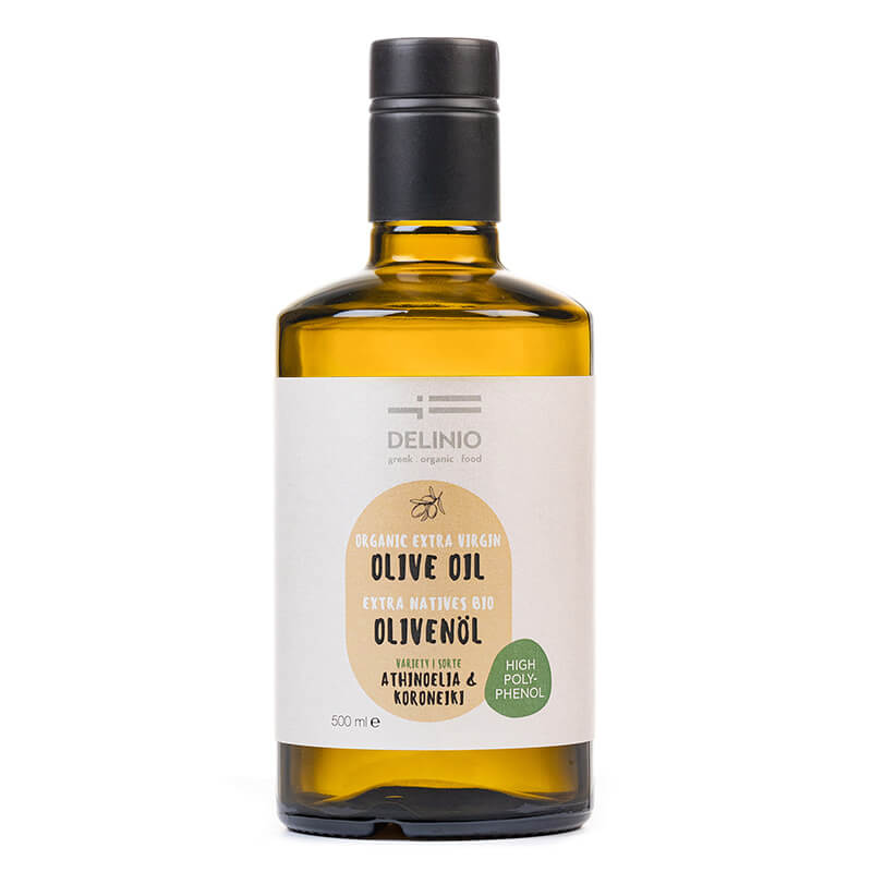 Athinoelia / Koroneiki Premium Natives Olivenöl extra Bio aus Griechenland von DELINIO, 500 ml weitere Ansicht Athinoelia / Koroneiki Premium Natives Olivenöl extra Bio aus Griechenland von DELINIO, 500 ml