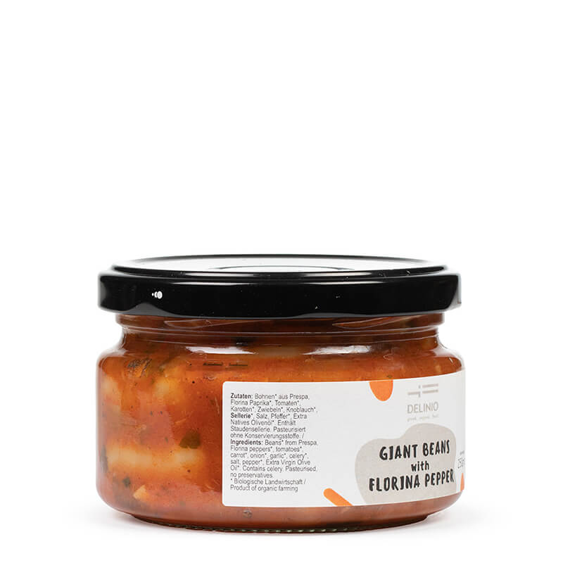Bio Riesenbohnen mit Paprika von DELINIO, 250 g