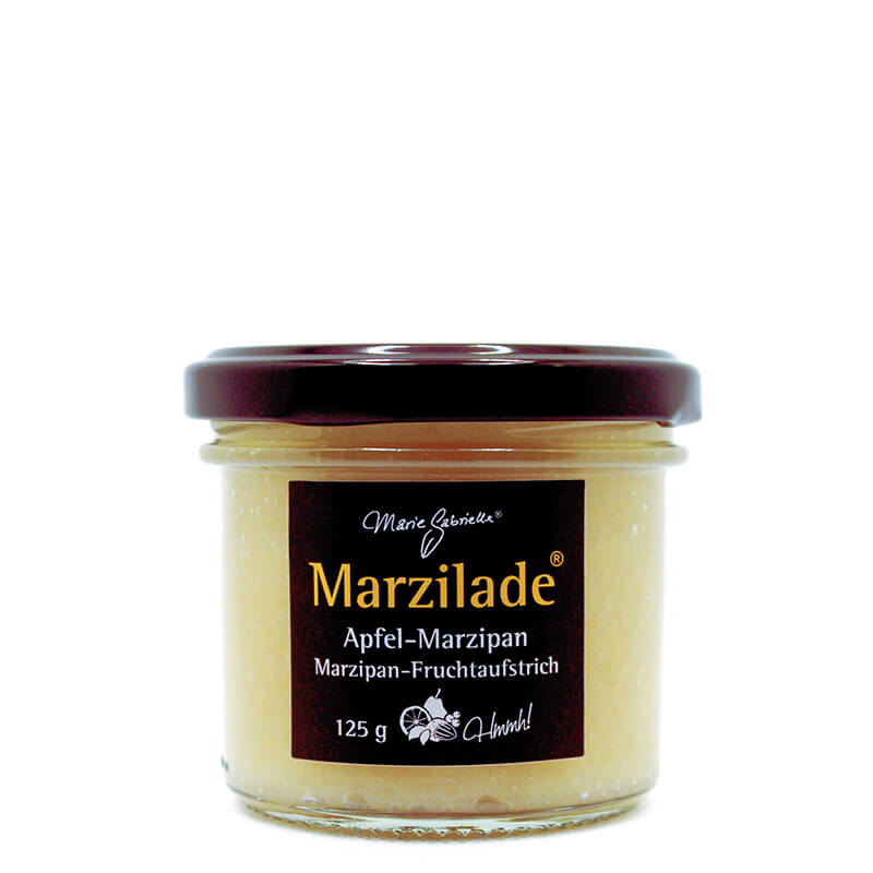 Lübecker Marzilade Apfel-Marzipan Fruchtaufstrich für Gourmets, 125 g weitere Ansicht Lübecker Marzilade Apfel-Marzipan Fruchtaufstrich für Gourmets, 125 g