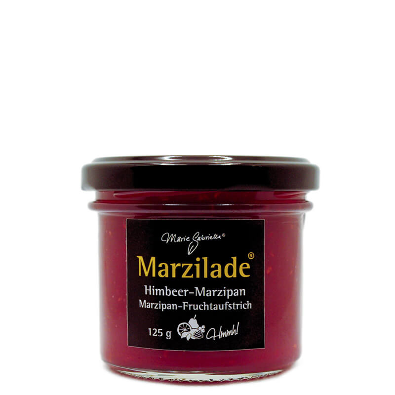 Lübecker Marzilade Himbeere-Marzipan Fruchtaufstrich für Gourmets, 125 g