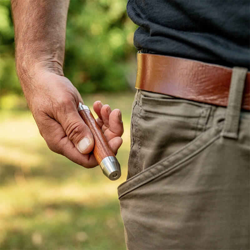 XADR One - handlicher Messerschleifer mit Keramik Ø 20 mm, Griff Mahagoni weitere Ansicht XADR One - handlicher Messerschleifer mit Keramik Ø 20 mm, Griff Mahagoni
