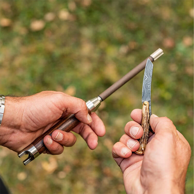 XADR One - handlicher Messerschleifer mit Keramik Ø 20 mm, Griff Palisander weitere Ansicht XADR One - handlicher Messerschleifer mit Keramik Ø 20 mm, Griff Palisander