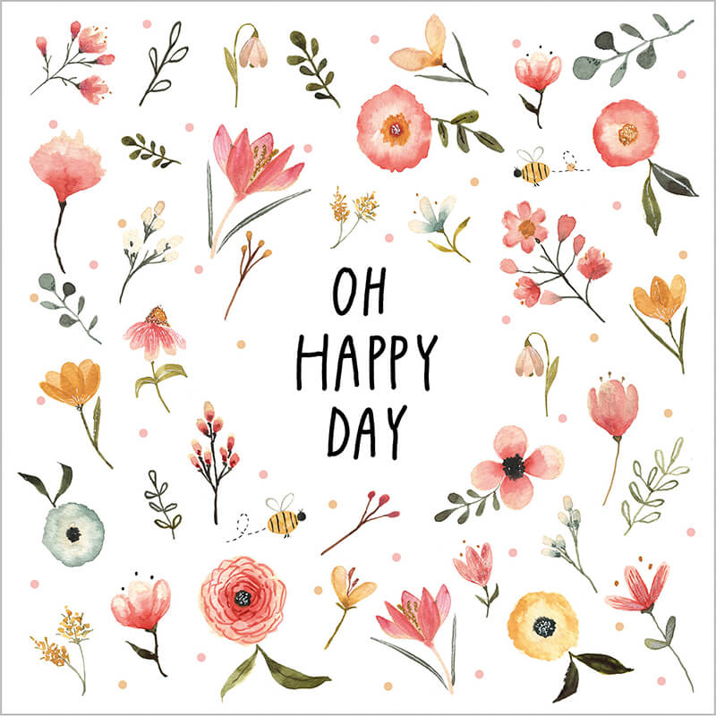 Servietten Oh Happy Day 25 x 25 cm von ppd weitere Ansicht Servietten Oh Happy Day 25 x 25 cm von ppd