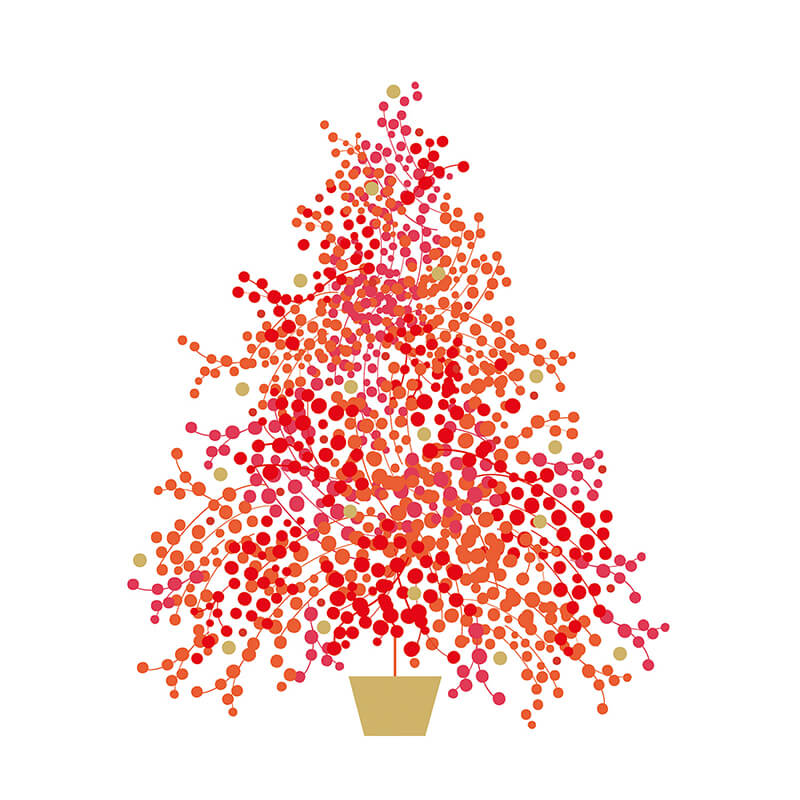 Servietten Seasons Tree 33 x 33 cm von ppd weitere Ansicht Servietten Seasons Tree 33 x 33 cm von ppd