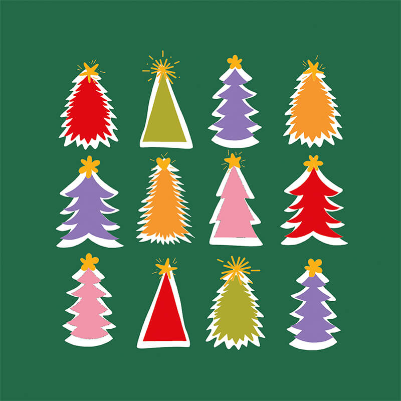 Servietten Christmas Delight green 33 x 33 cm von ppd weitere Ansicht Servietten Christmas Delight green 33 x 33 cm von ppd