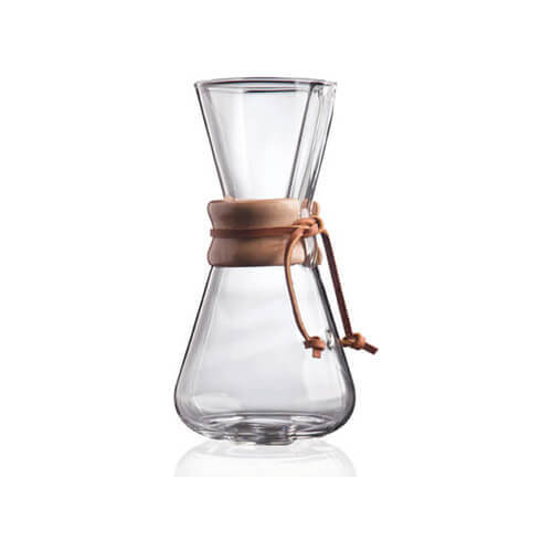 Chemex Classic Kaffeebereiter aus Glas CM-1C für 3 Tassen weitere Ansicht Chemex Classic Kaffeebereiter aus Glas CM-1C für 3 Tassen