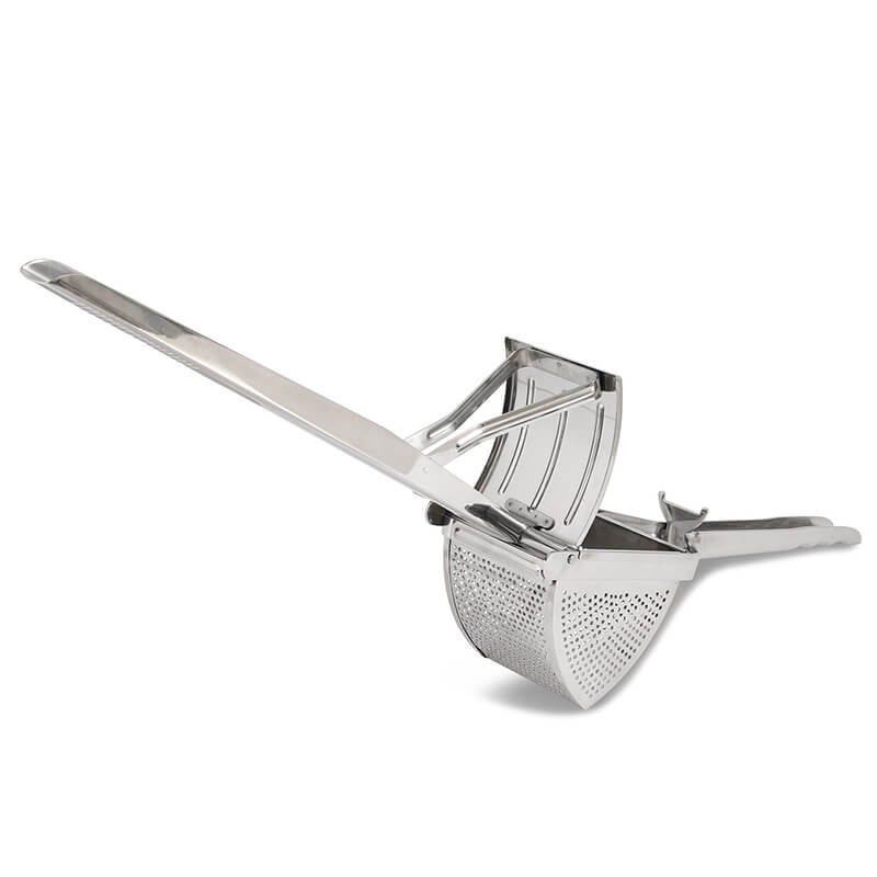 Weis Kartoffelpresse mit seitlicher Lochung aus Edelstahl, 31 cm