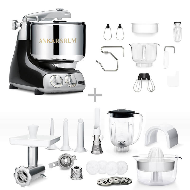 Ankarsrum Küchenmaschine Assistent Deluxe Set, black diamond weitere Ansicht Ankarsrum Küchenmaschine Assistent Deluxe Set, black diamond