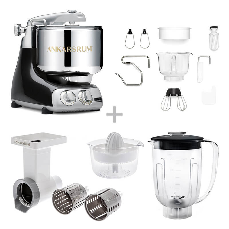 Ankarsrum Küchenmaschine Assistent Go Green Set, black diamond weitere Ansicht Ankarsrum Küchenmaschine Assistent Go Green Set, black diamond
