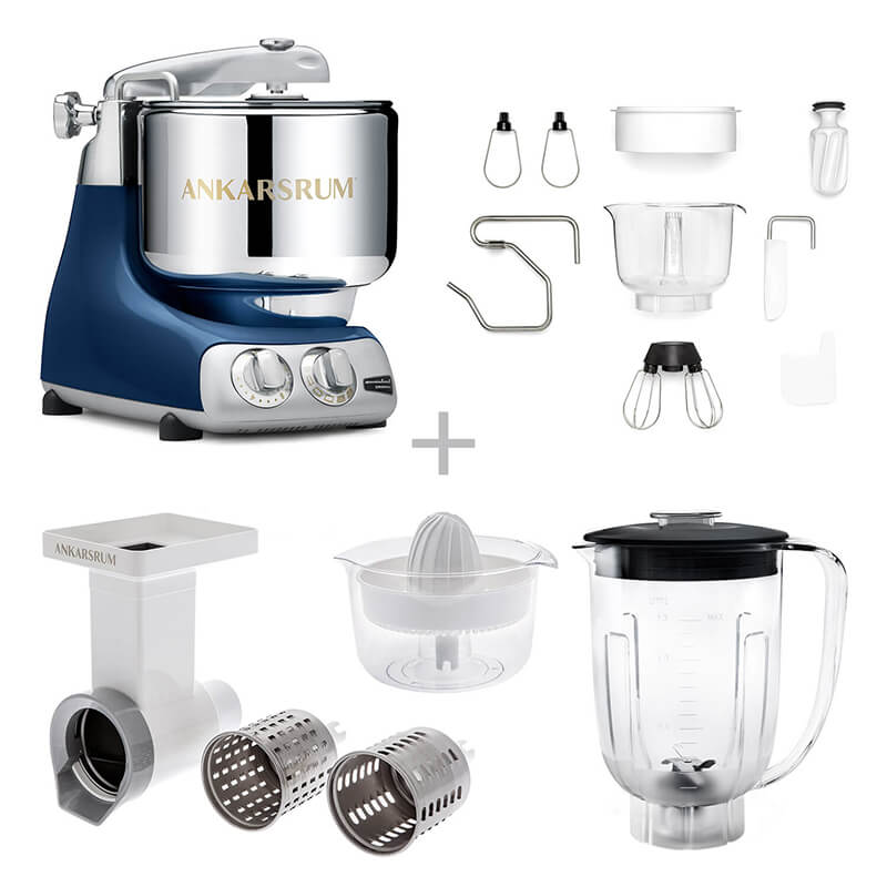 Ankarsrum Küchenmaschine Assistent Go Green Set, ocean blue weitere Ansicht Ankarsrum Küchenmaschine Assistent Go Green Set, ocean blue
