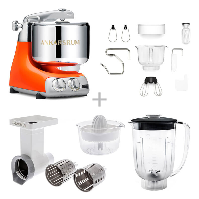 Ankarsrum Küchenmaschine Assistent Go Green Set, pure orange weitere Ansicht Ankarsrum Küchenmaschine Assistent Go Green Set, pure orange