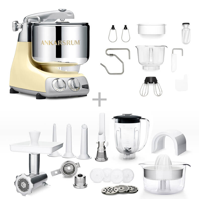 Ankarsrum Küchenmaschine Assistent Deluxe Set, creme weitere Ansicht Ankarsrum Küchenmaschine Assistent Deluxe Set, creme