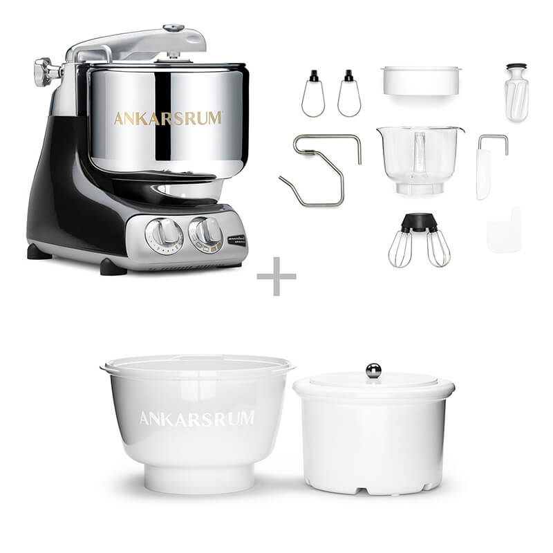 Ankarsrum Küchenmaschine Assistent inkl. Ice Cream Maker, black diamond weitere Ansicht Ankarsrum Küchenmaschine Assistent inkl. Ice Cream Maker, black diamond