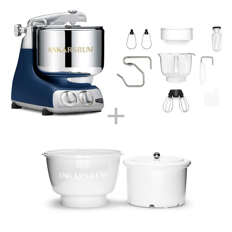Ankarsrum Küchenmaschine Assistent inkl. Ice Cream Maker, royal blue weitere Ansicht Ankarsrum Küchenmaschine Assistent inkl. Ice Cream Maker, royal blue
