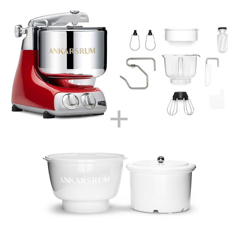 Ankarsrum Küchenmaschine Assistent inkl. Ice Cream Maker, red metallic weitere Ansicht Ankarsrum Küchenmaschine Assistent inkl. Ice Cream Maker, red metallic