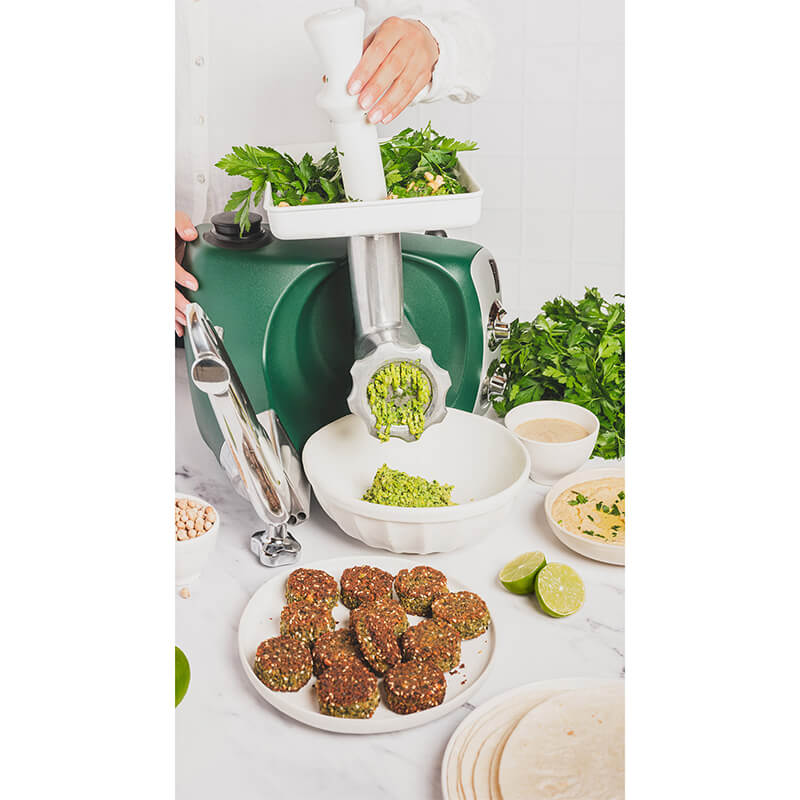Ankarsrum Küchenmaschine Assistent inkl. Fleischwolf Set, light creme