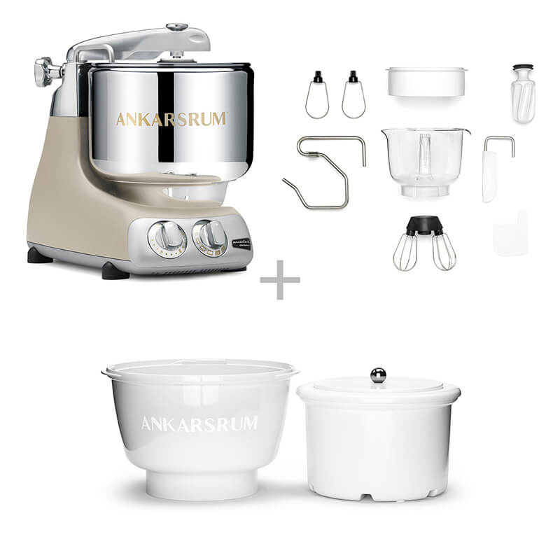 Ankarsrum Küchenmaschine Assistent inkl. Ice Cream Maker, harmony beige weitere Ansicht Ankarsrum Küchenmaschine Assistent inkl. Ice Cream Maker, harmony beige