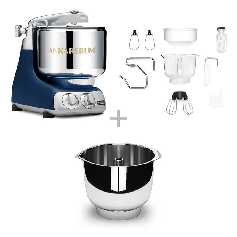 Ankarsrum Küchenmaschine Assistent Bowl Set, royal blue weitere Ansicht Ankarsrum Küchenmaschine Assistent Bowl Set, royal blue