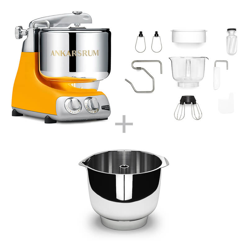 Ankarsrum Küchenmaschine Assistent Bowl Set, sunbeam yellow weitere Ansicht Ankarsrum Küchenmaschine Assistent Bowl Set, sunbeam yellow
