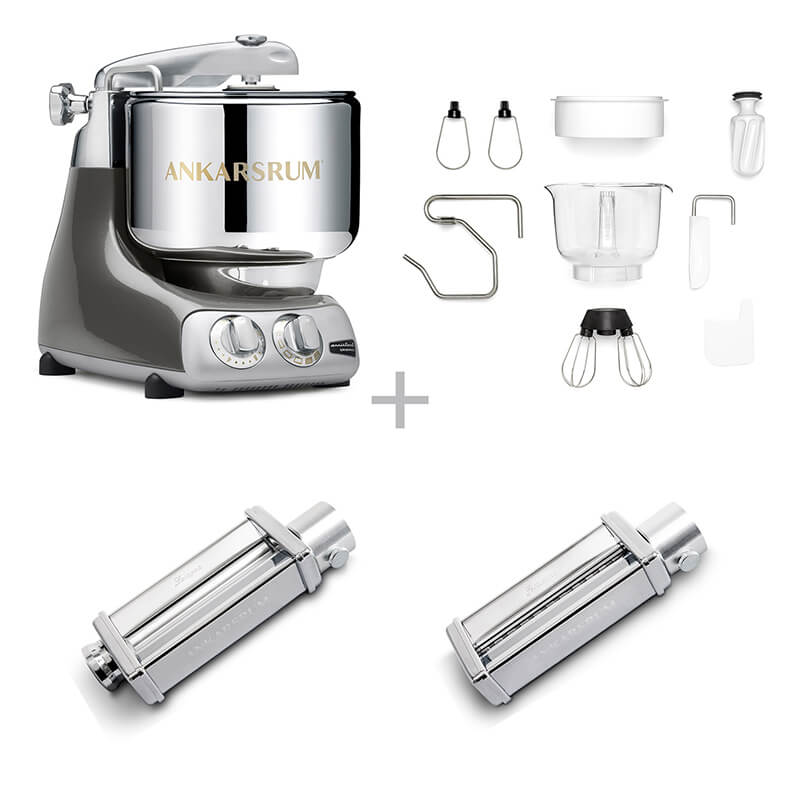 Ankarsrum Küchenmaschine Assistent Pasta Set, black chrome weitere Ansicht Ankarsrum Küchenmaschine Assistent Pasta Set, black chrome