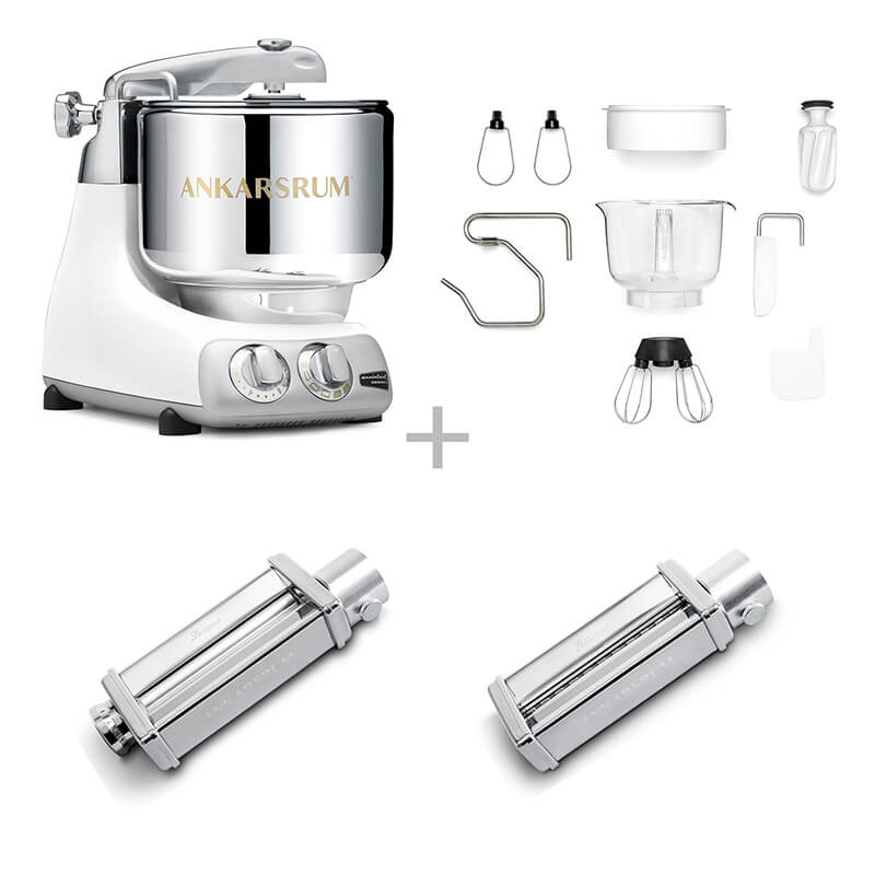 Ankarsrum Küchenmaschine Assistent Pasta Set, glossy white weitere Ansicht Ankarsrum Küchenmaschine Assistent Pasta Set, glossy white