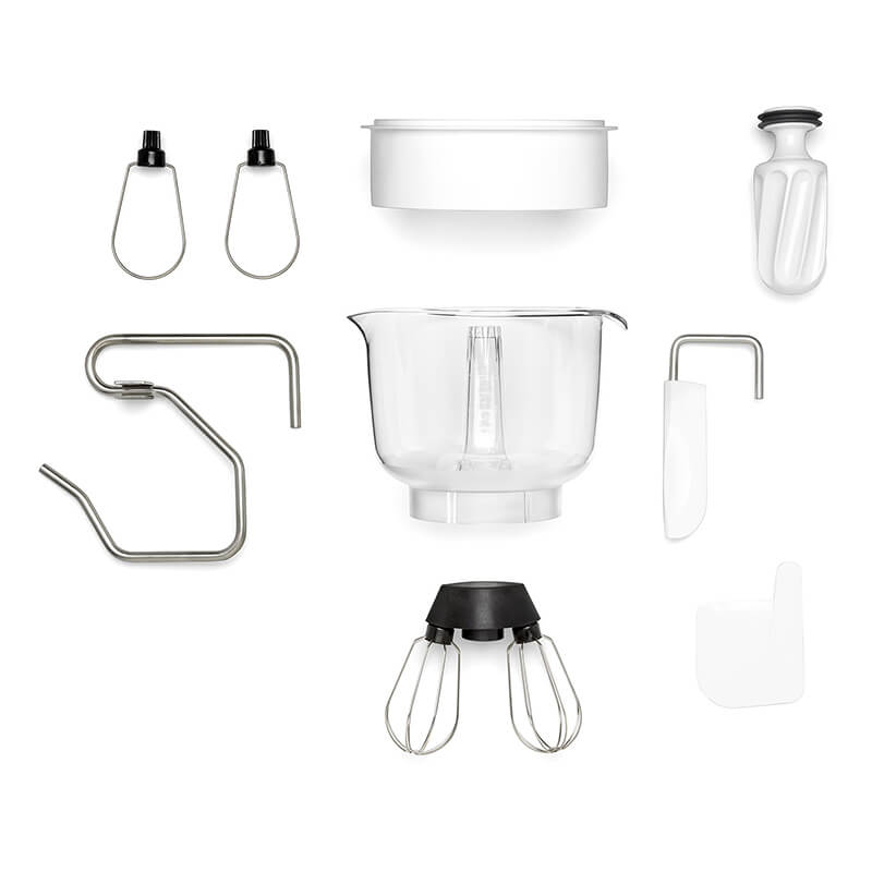 Ankarsrum Küchenmaschine Assistent Pasta Set, glossy white weitere Ansicht Ankarsrum Küchenmaschine Assistent Pasta Set, glossy white