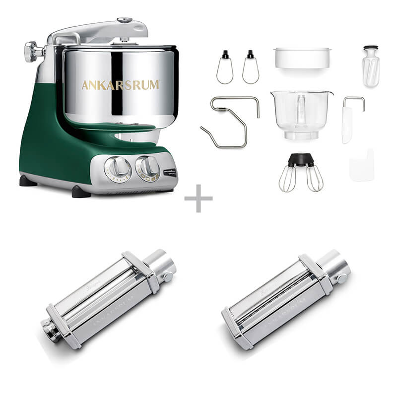 Ankarsrum Küchenmaschine Assistent Pasta Set, forest green weitere Ansicht Ankarsrum Küchenmaschine Assistent Pasta Set, forest green