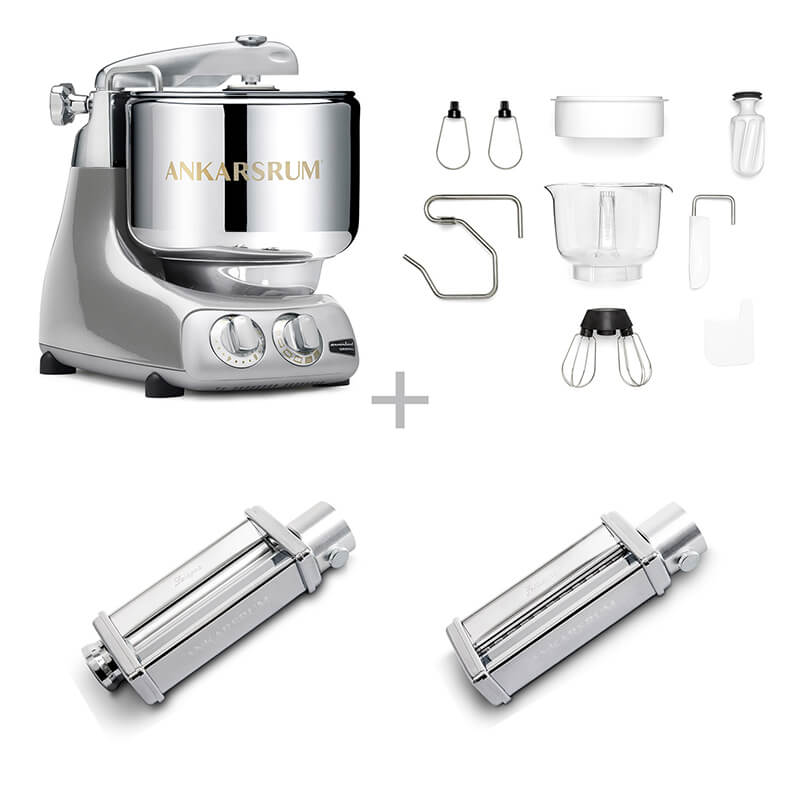 Ankarsrum Küchenmaschine Assistent Pasta Set, jubilee silver weitere Ansicht Ankarsrum Küchenmaschine Assistent Pasta Set, jubilee silver