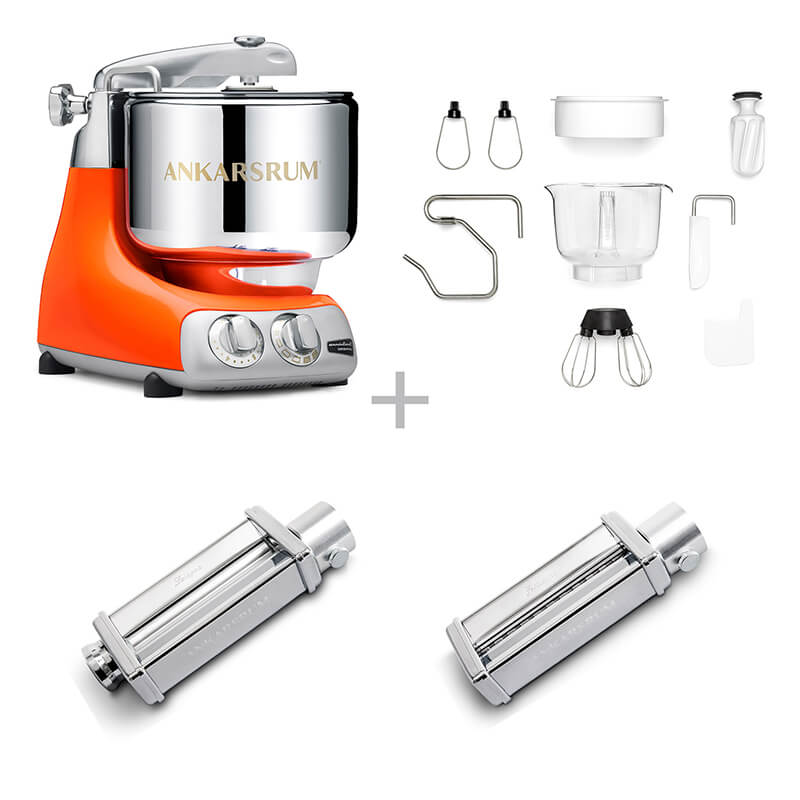 Ankarsrum Küchenmaschine Assistent Pasta Set, pure orange weitere Ansicht Ankarsrum Küchenmaschine Assistent Pasta Set, pure orange
