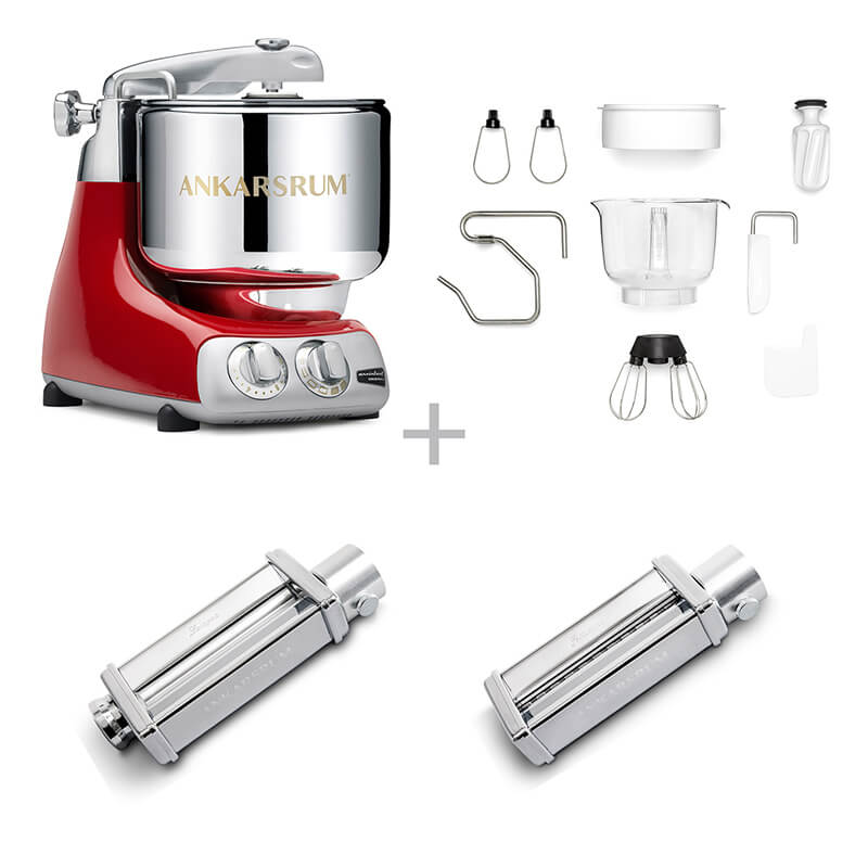 Ankarsrum Küchenmaschine Assistent Pasta Set, red metallic weitere Ansicht Ankarsrum Küchenmaschine Assistent Pasta Set, red metallic