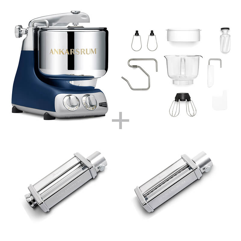 Ankarsrum Küchenmaschine Assistent Pasta Set, royal blue weitere Ansicht Ankarsrum Küchenmaschine Assistent Pasta Set, royal blue