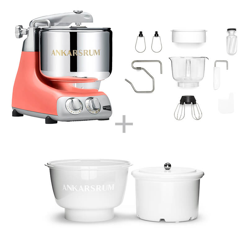 Ankarsrum Küchenmaschine Assistent inkl. Ice Cream Maker, coral crush weitere Ansicht Ankarsrum Küchenmaschine Assistent inkl. Ice Cream Maker, coral crush