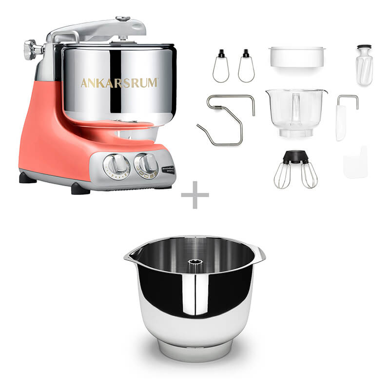 Ankarsrum Küchenmaschine Assistent Bowl Set, coral crush weitere Ansicht Ankarsrum Küchenmaschine Assistent Bowl Set, coral crush