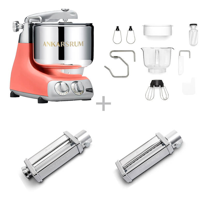 Ankarsrum Küchenmaschine Assistent Pasta Set, coral crush weitere Ansicht Ankarsrum Küchenmaschine Assistent Pasta Set, coral crush